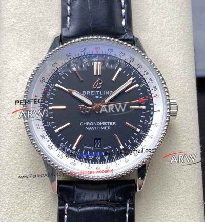 BLS Factory Super Clone Breitling Navitimer Automatic 41 Black Face 2824 Watch
